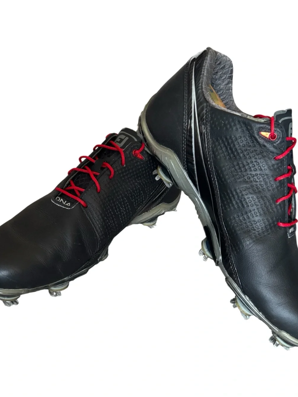 Mens footjoy DNA 2.0 black/red super comfortable size 10.5 golf shoes